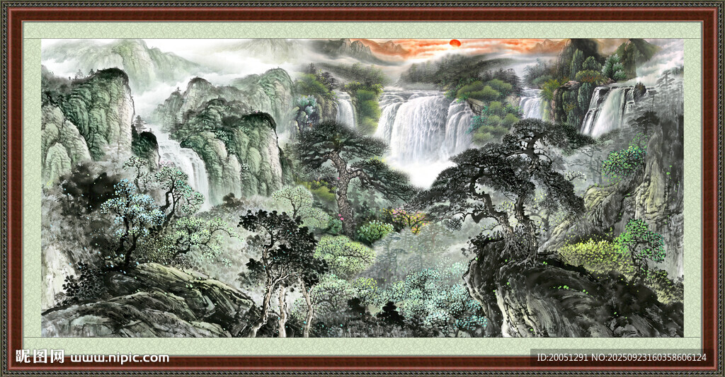 大厅山水画