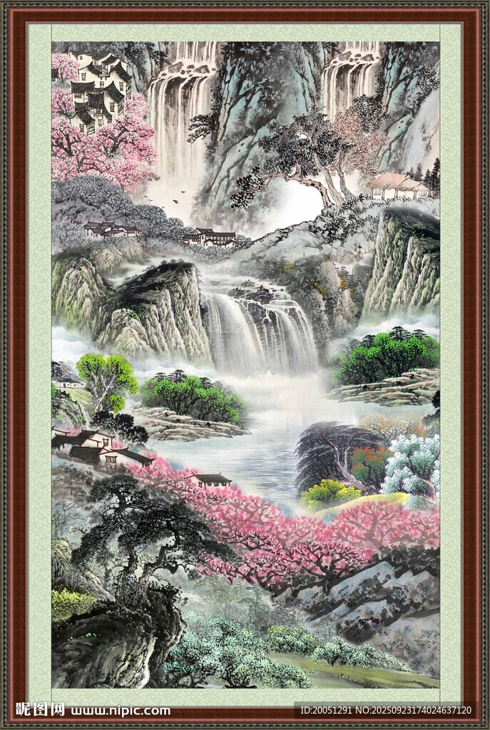 山水国画风景图