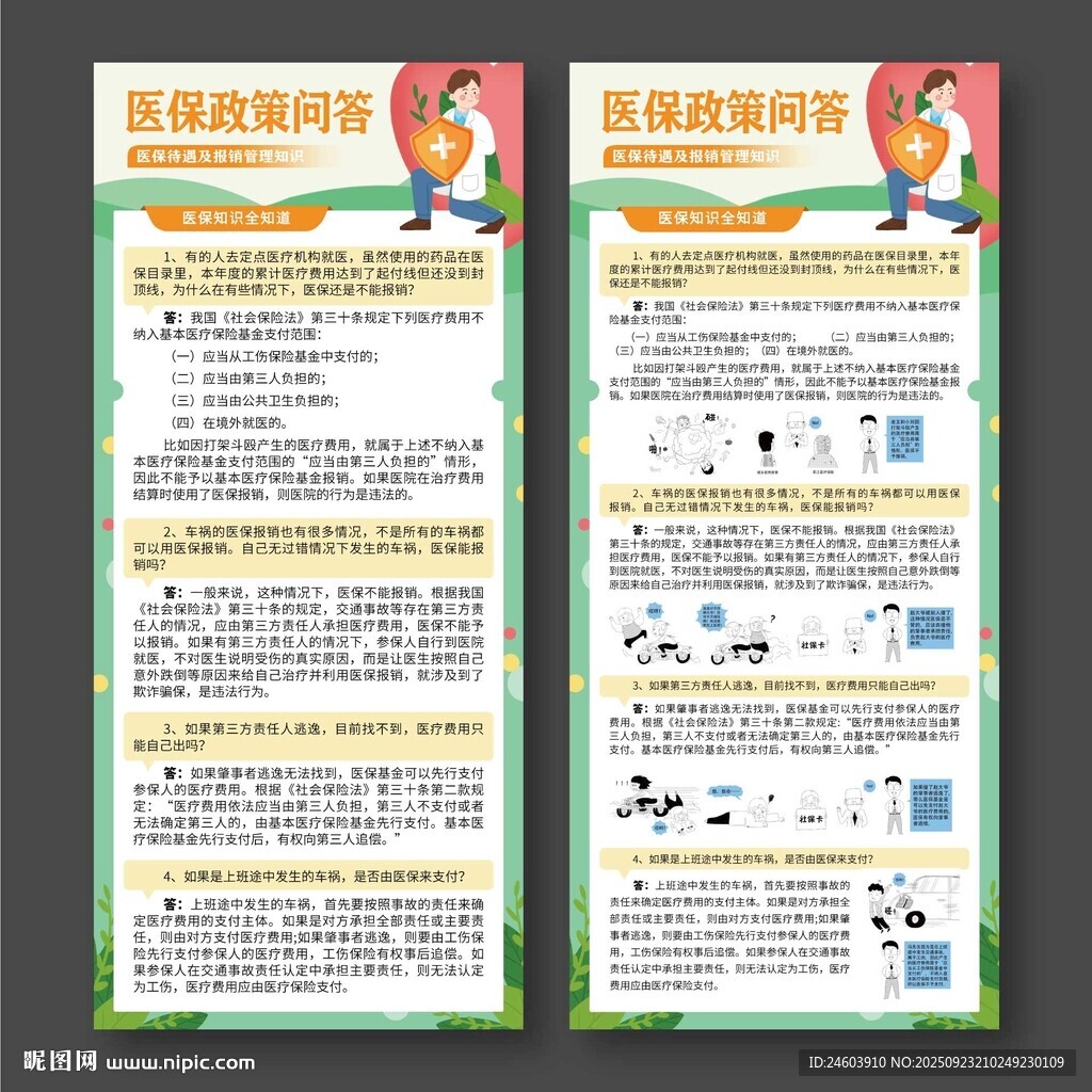 医保政策展架