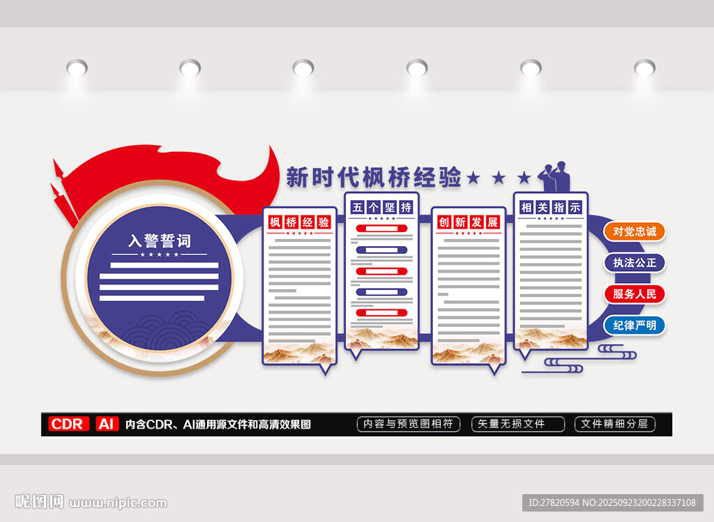 新时代枫桥经验文化墙