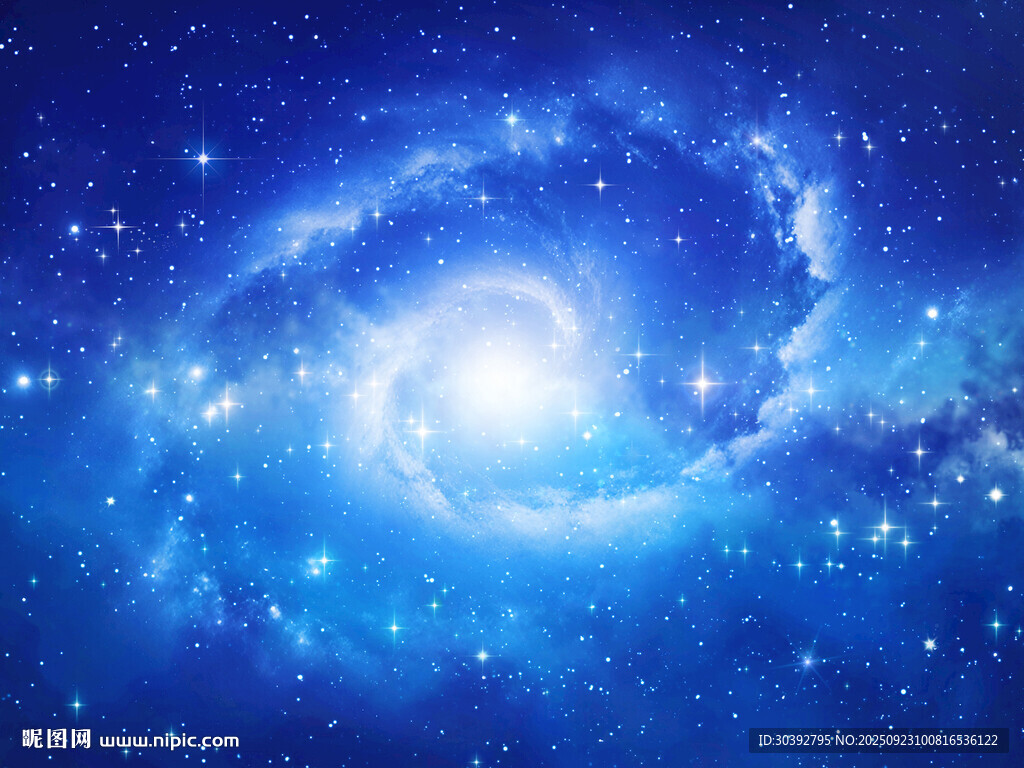 蓝色星系宇宙星空