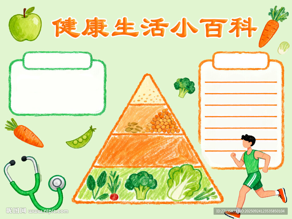 健康生活知识科普手抄报