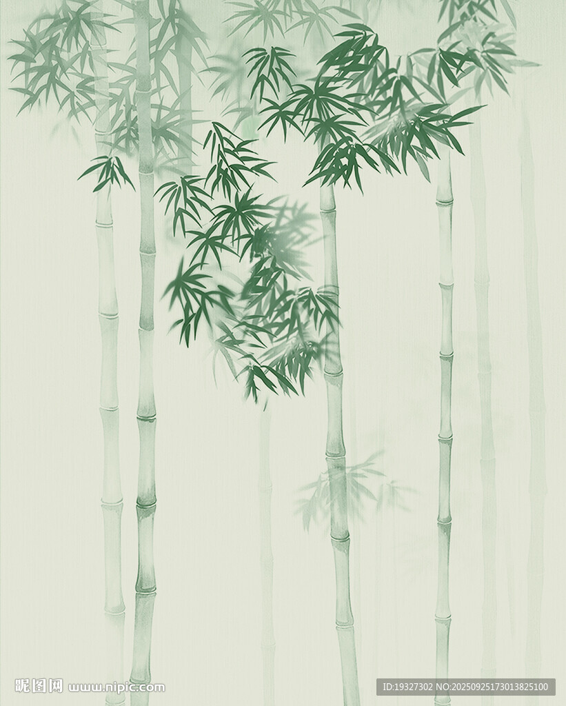 新中式竹子画