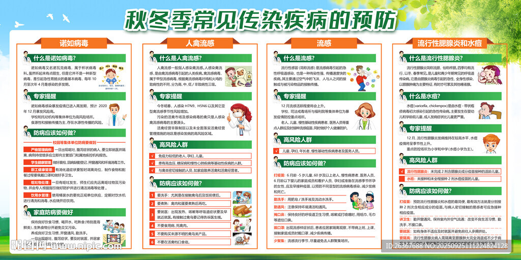 秋冬季传染病预防宣传知识