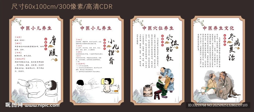 中医小儿养生展板