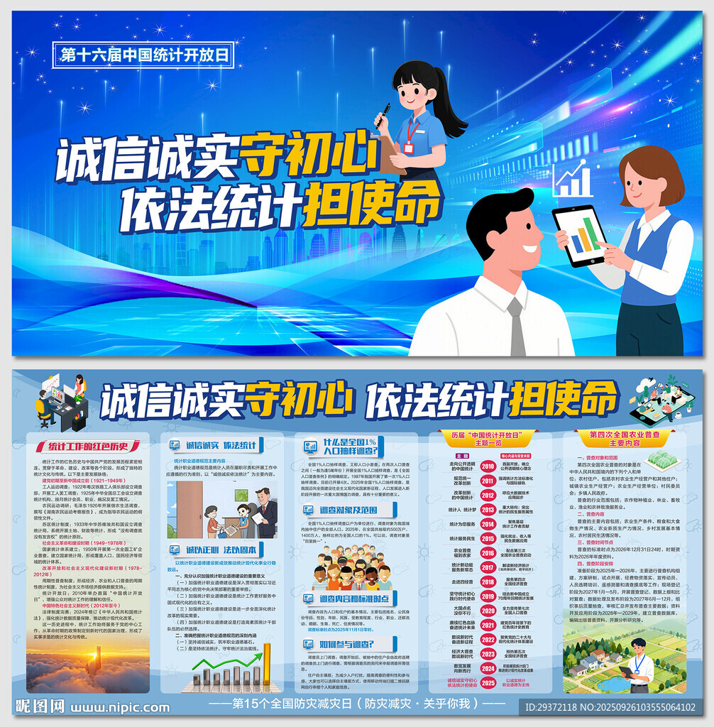 2025全国统计开放日宣传展板