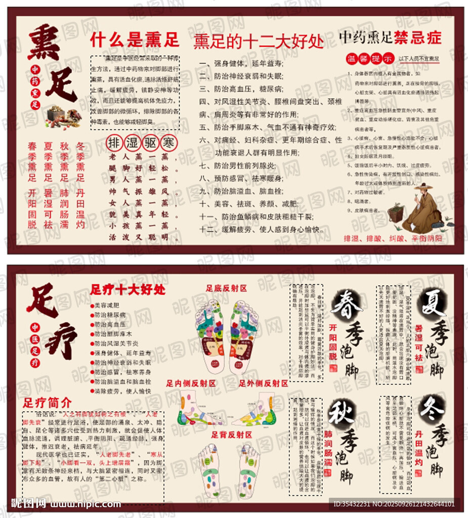 足疗馆广告展板