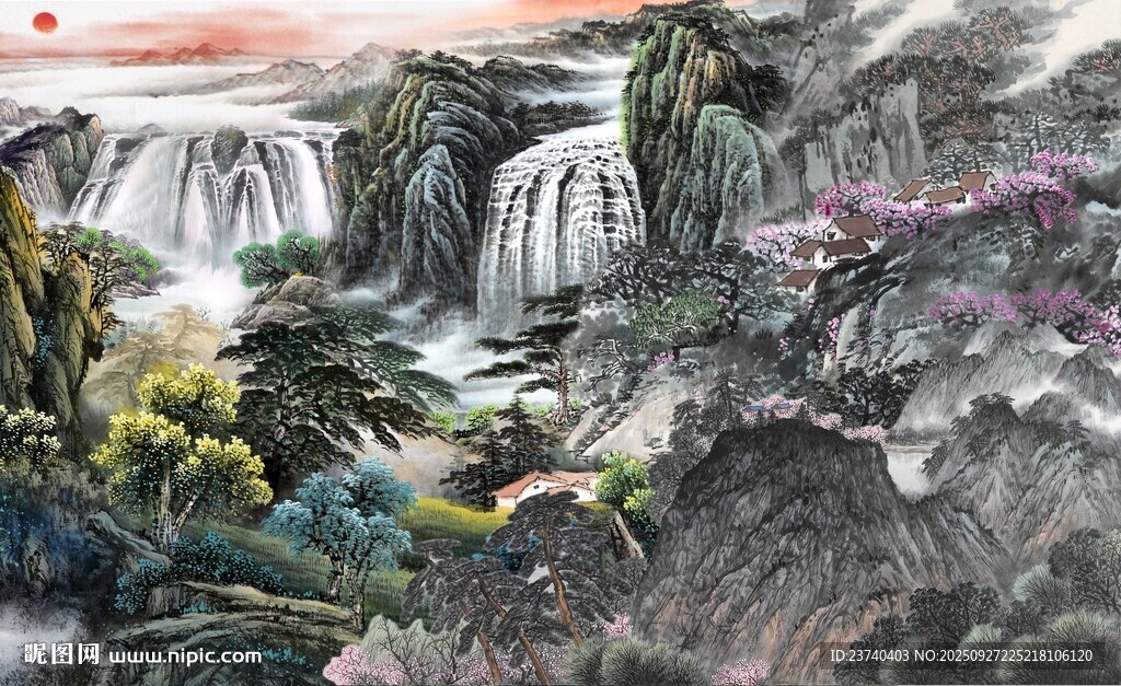 中国风山水