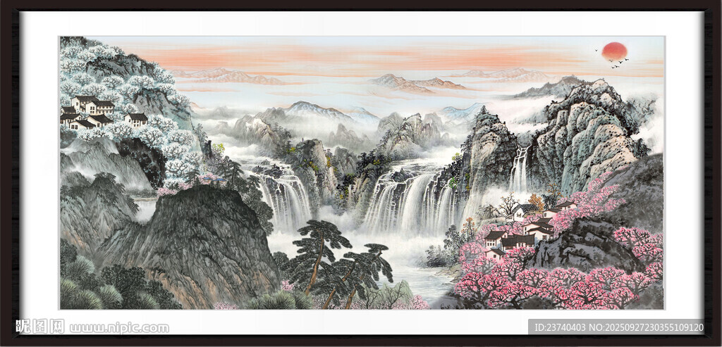 中国风山水 