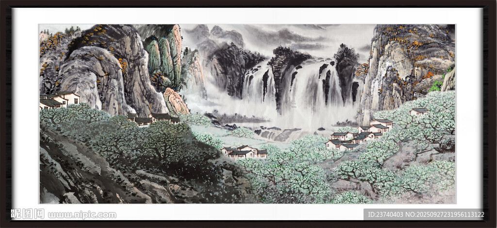 客厅山水画 