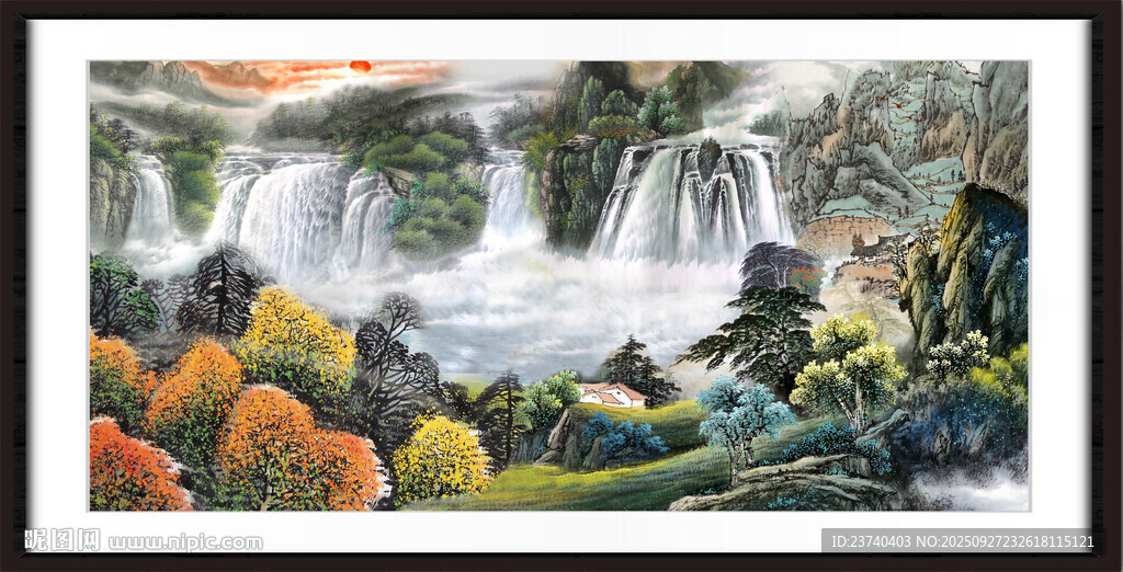 客厅山水画 