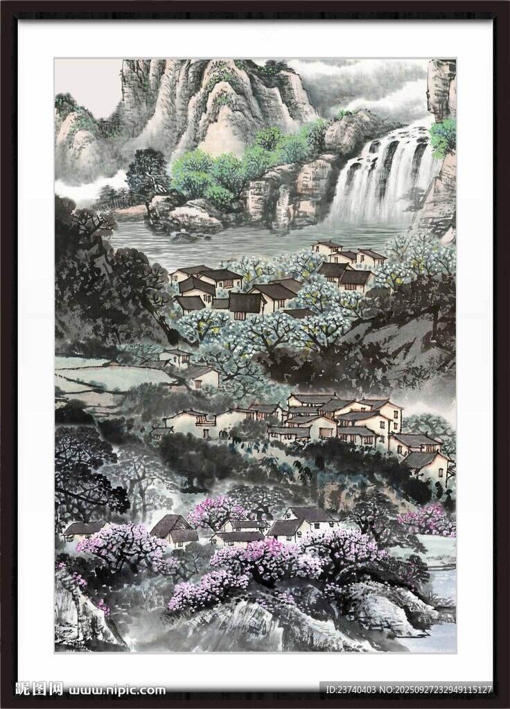 大厅山水画 