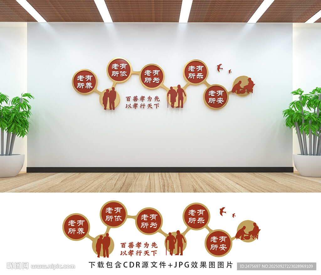 养老文化墙