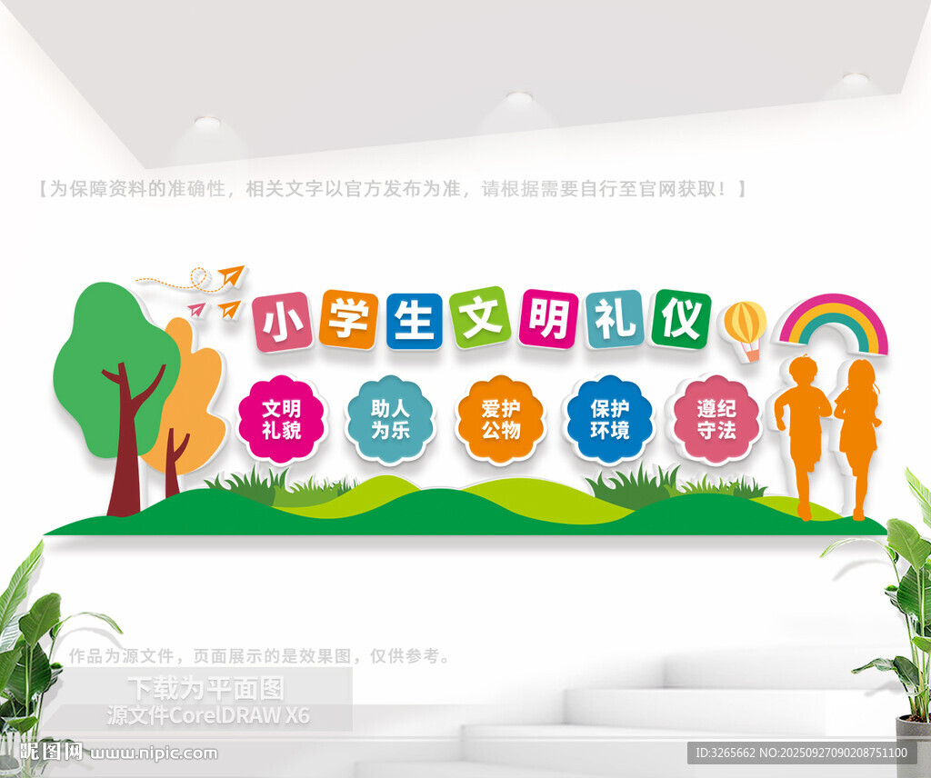 小学生文明礼仪文化墙