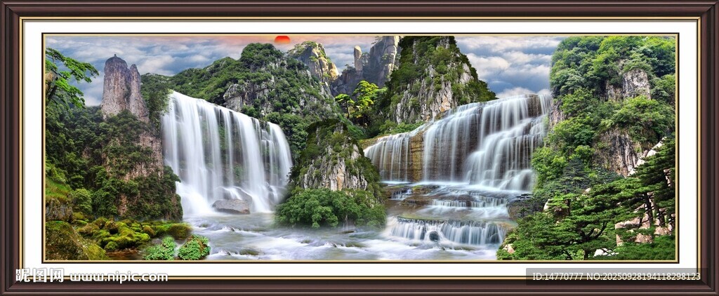  客厅山水画 