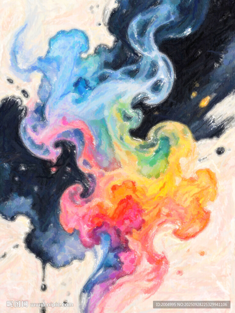 梦幻彩色烟雾艺术画面