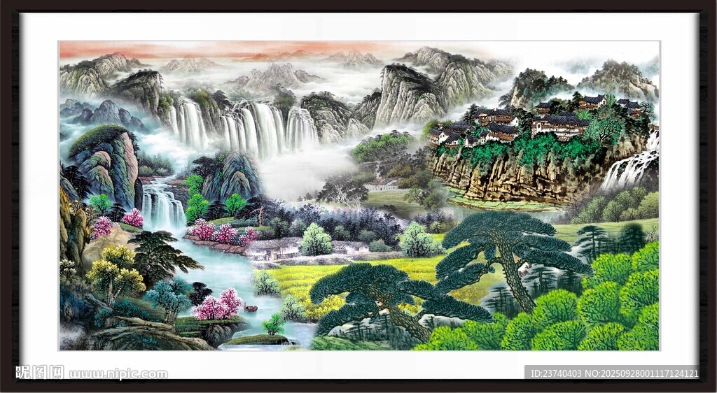 大厅山水画