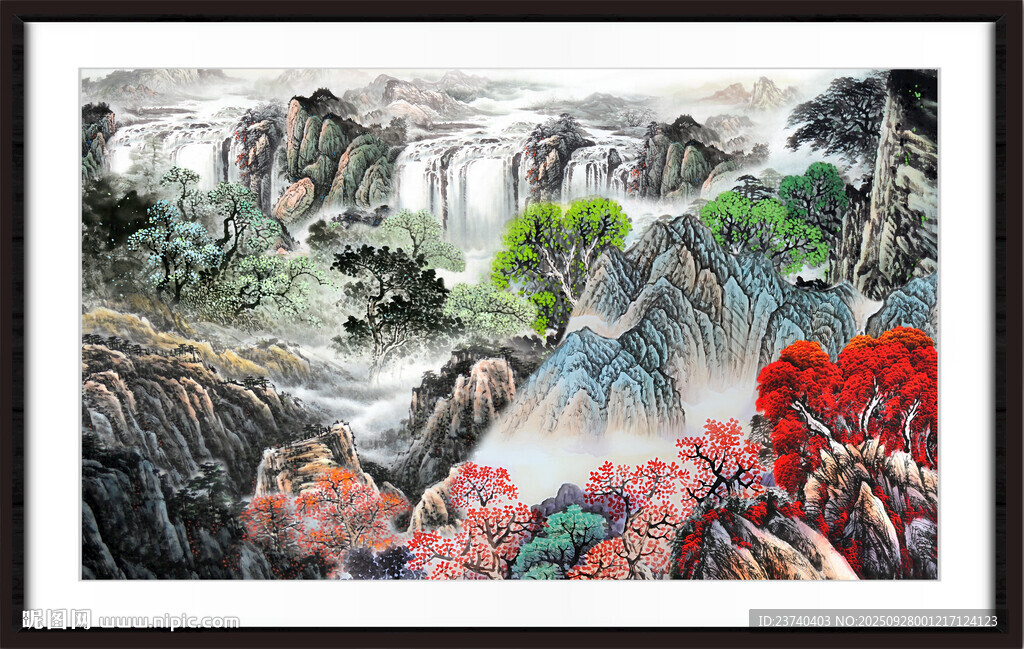 中国画风景 