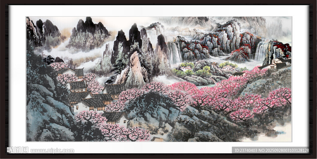 客厅山水画 