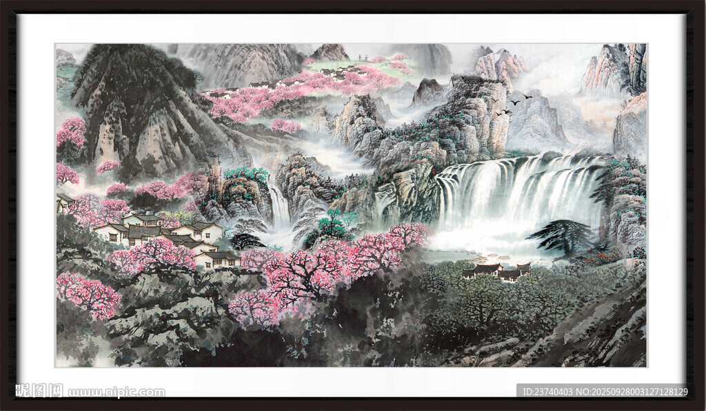 客厅山水画 
