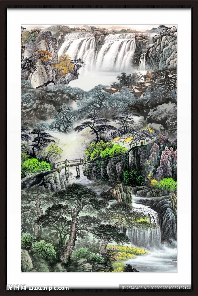 山水墨画
