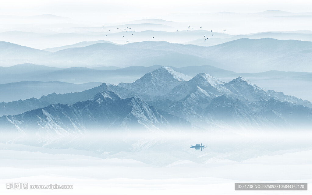 水墨山水画