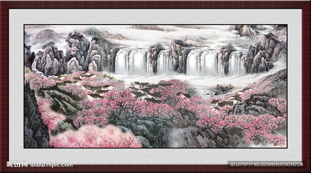 客厅山水画 