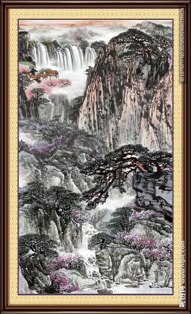 客厅山水画 