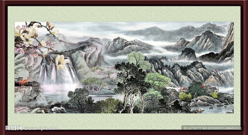 大幅山水画 