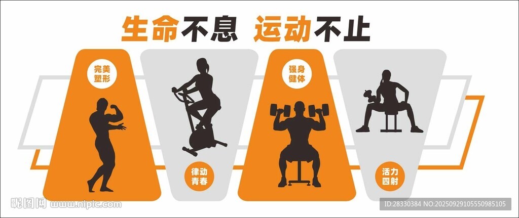 健身房文化墙