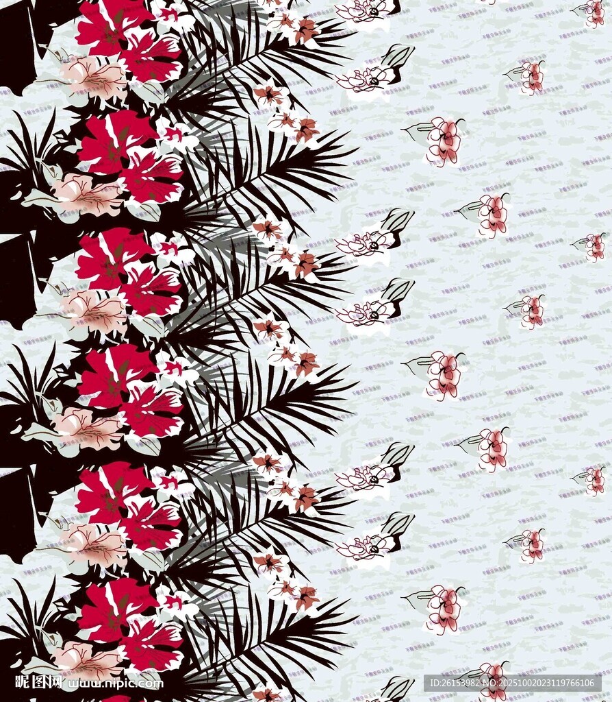 定位印花小碎花时尚面料