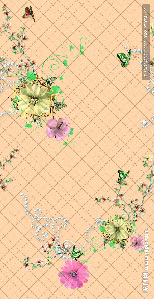 花卉图案背景图