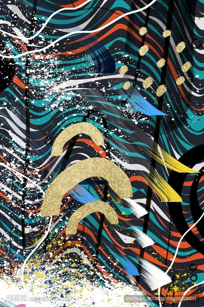 抽象油画