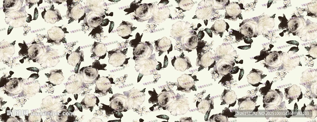 中老年复古裙子印花