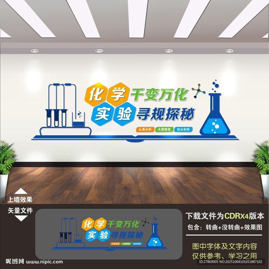 化学实验室文化墙