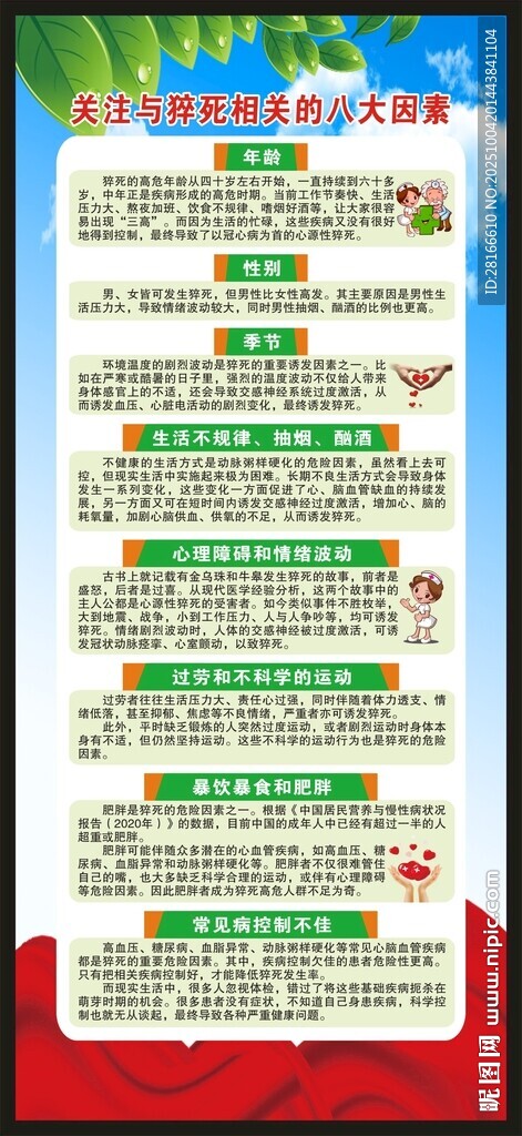 健康教育知识展架