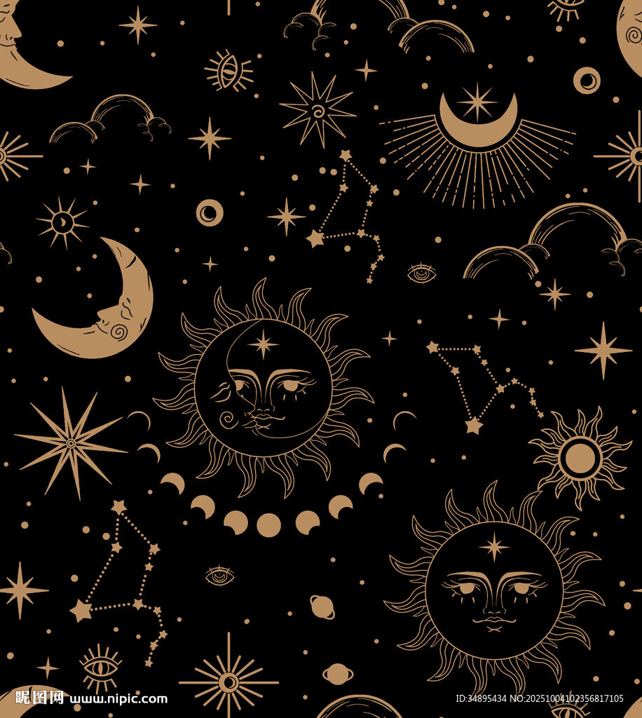太阳神  星星  月亮   