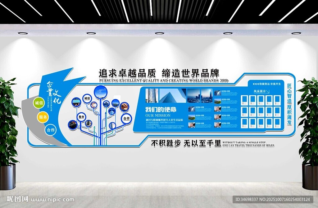 医院历程文化墙形象墙