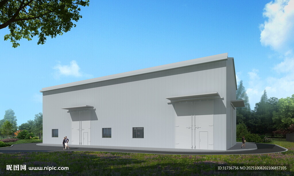 现代风格工业仓库建筑