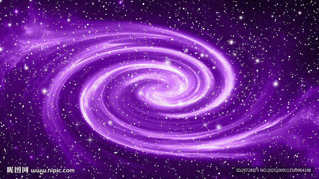 梦幻紫色星空漩涡