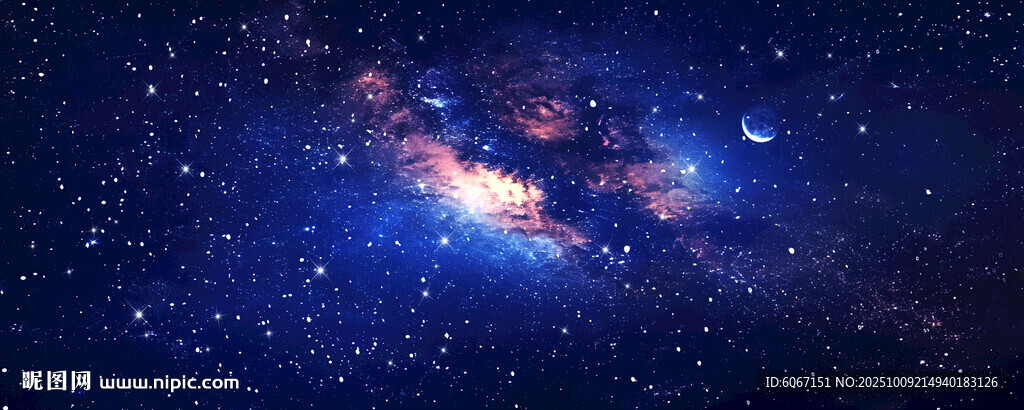 黑色宇宙星空背景图