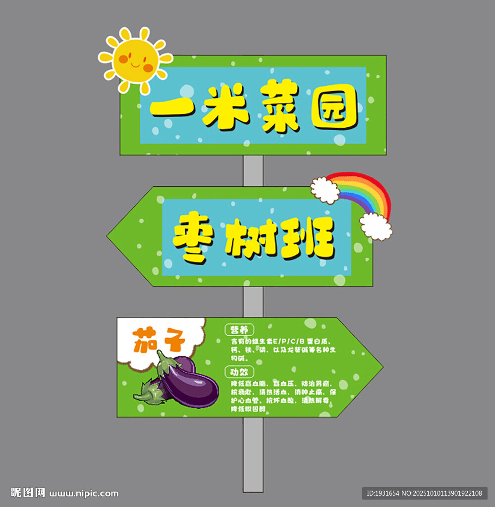 幼儿园种植园牌