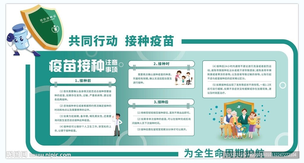 儿童预防接种知识宣传栏图片