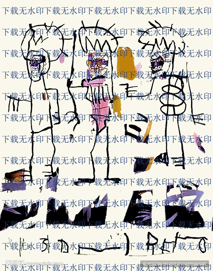 儿童创意涂鸦艺术作品