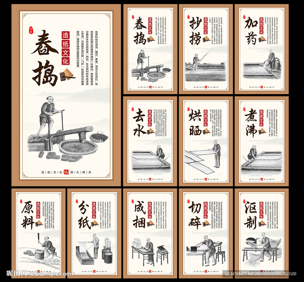 造纸图片