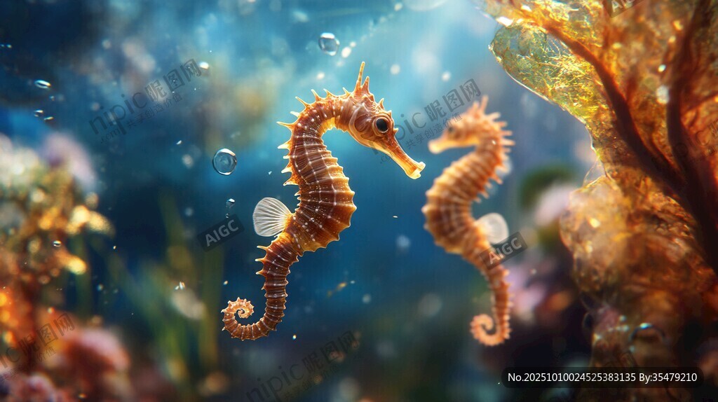 海底双海马的梦幻瞬间