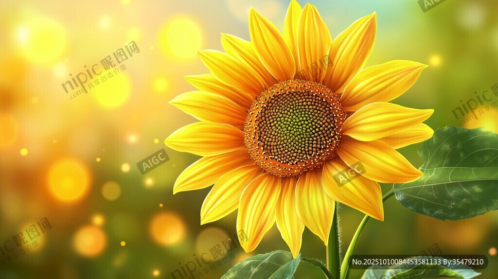 绽放的向日葵 阳光中的美好