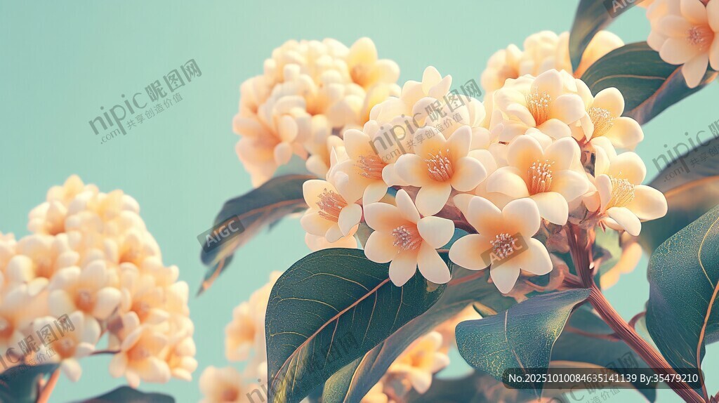 淡雅瑞香花绽放枝头