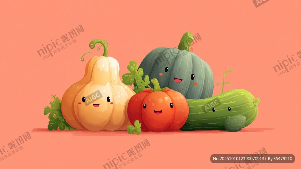 可爱蔬菜大集合