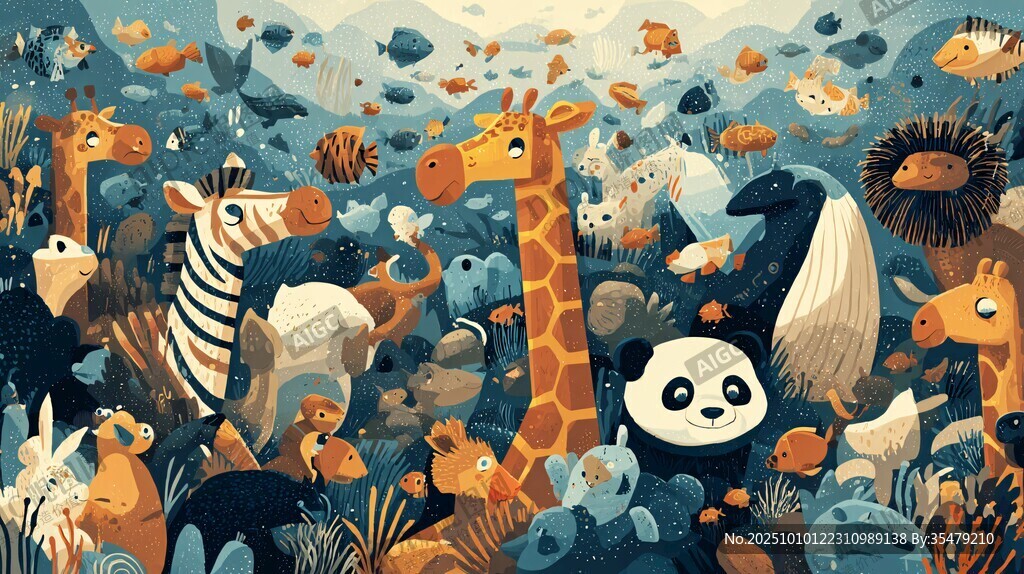 动物大聚会 奇幻海洋场景